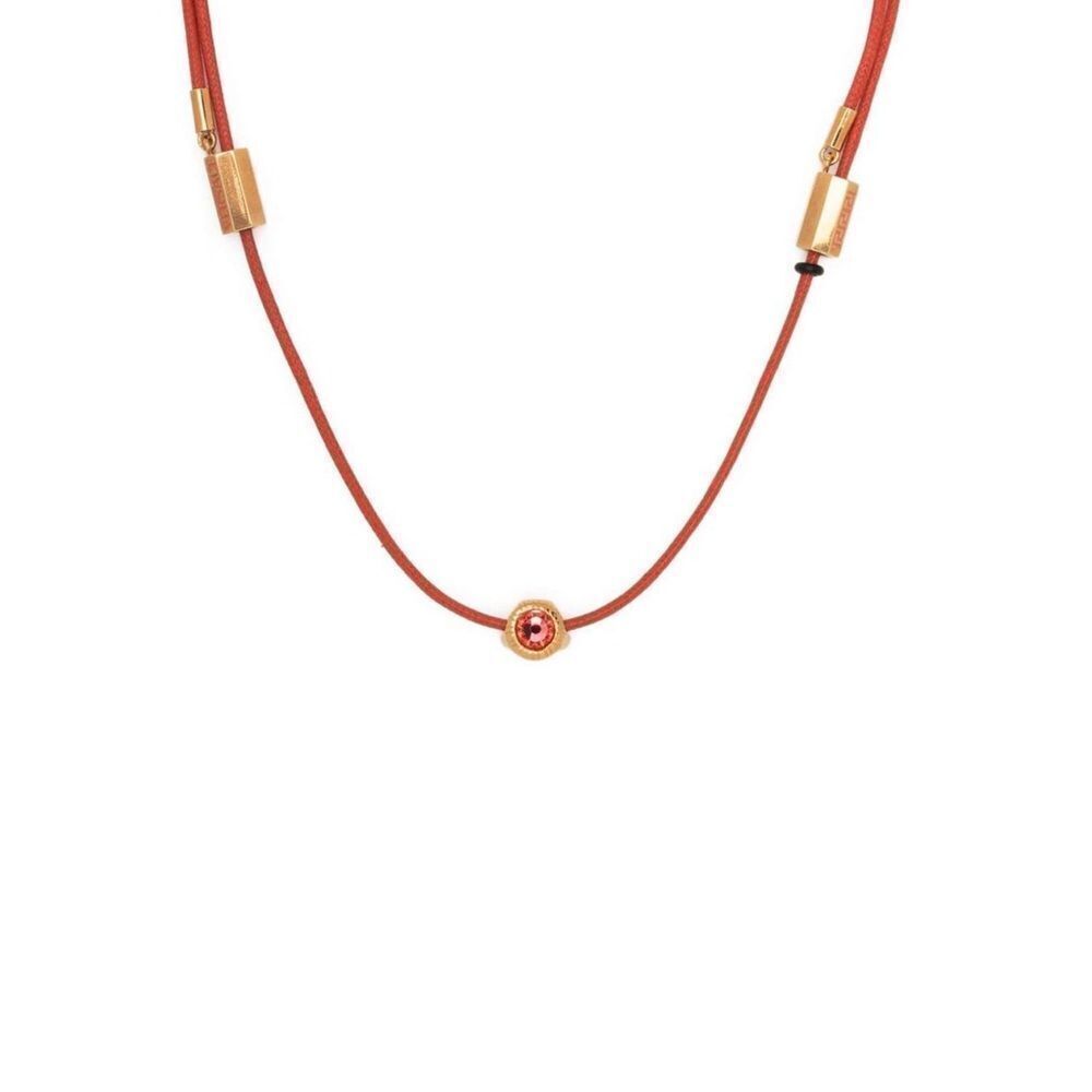 versace coral gold medusa cord necklace. Medusa charm necklace